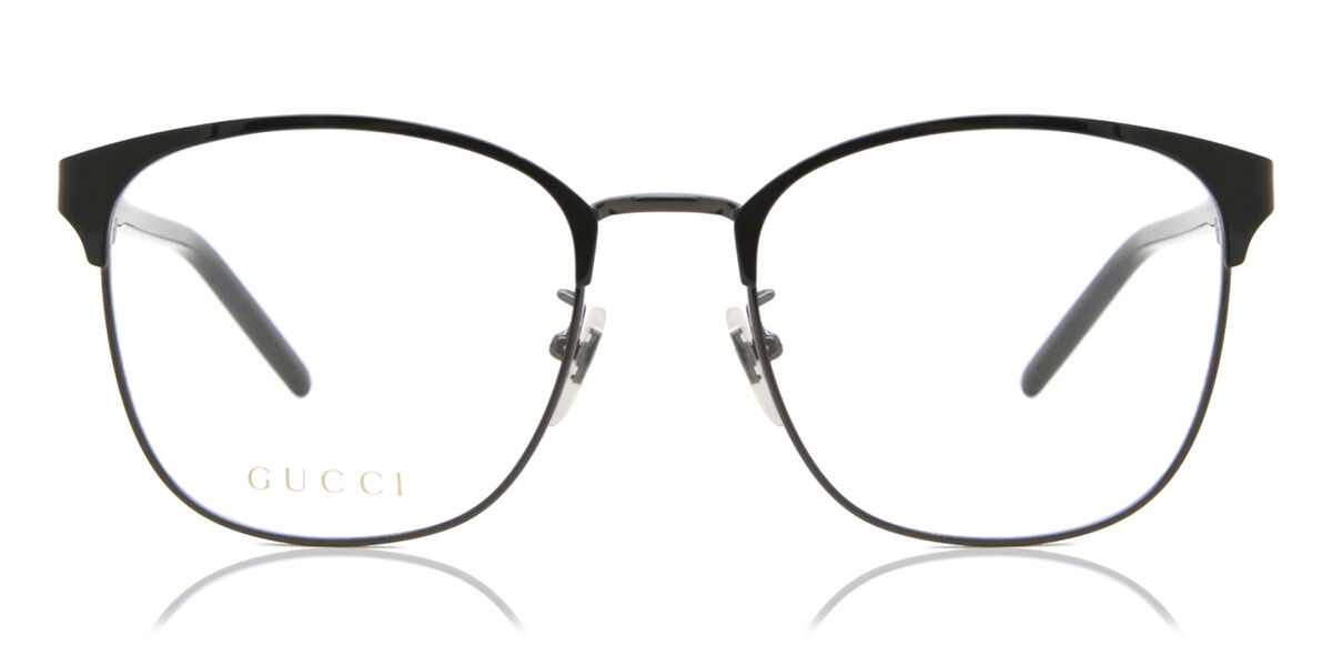 Image of Gucci GG1231OA Asian Fit 002 Óculos de Grau Pretos Masculino PRT