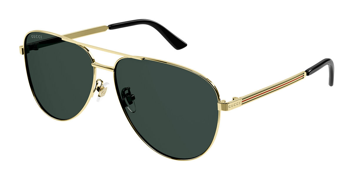Image of Gucci GG1233SA Asian Fit 002 Óculos de Sol Dourados Masculino PRT