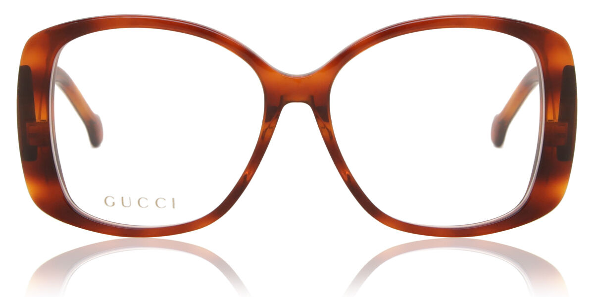 Image of Gucci GG1236OA Asian Fit 002 Óculos de Grau Tortoiseshell Feminino PRT