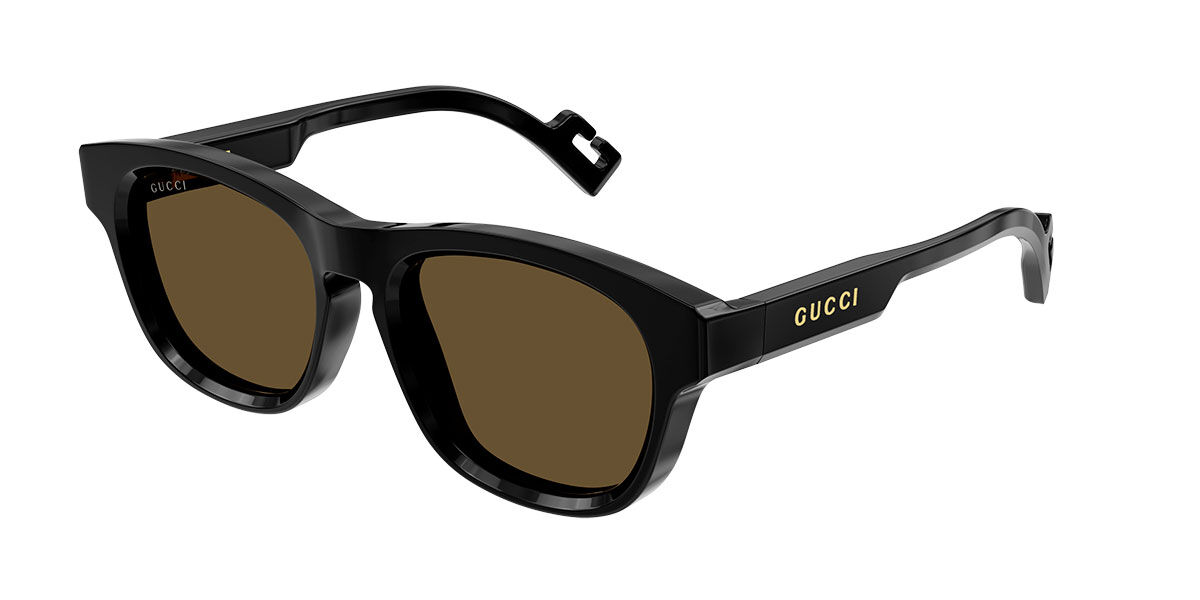 Image of Gucci GG1238S 004 53 Lunettes De Soleil Homme Noires FR