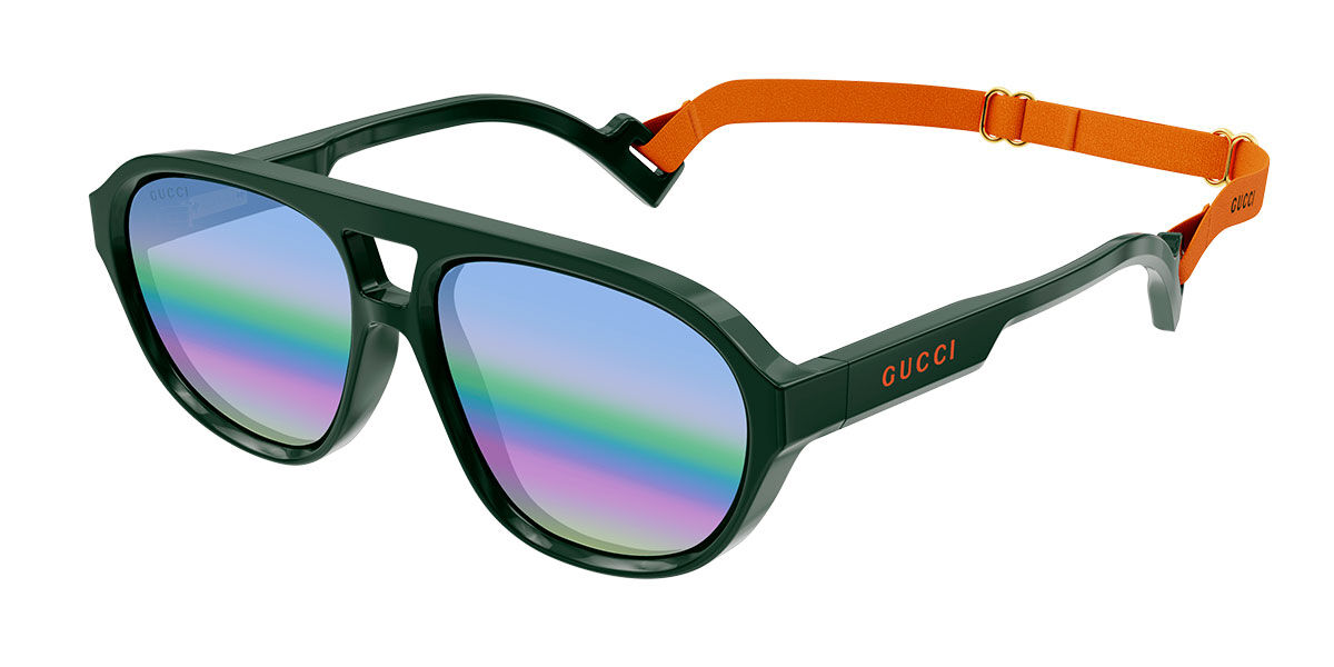 Image of Gucci GG1239S 003 Óculos de Sol Verdes Masculino PRT