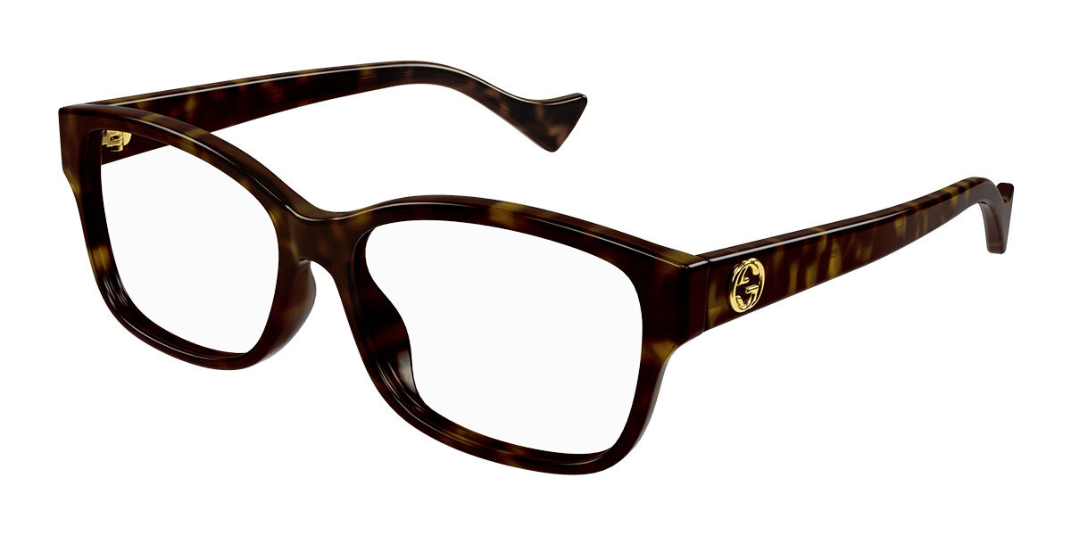 Image of Gucci GG1259OA Formato Asiático 002 Óculos de Grau Tortoiseshell Feminino BRLPT