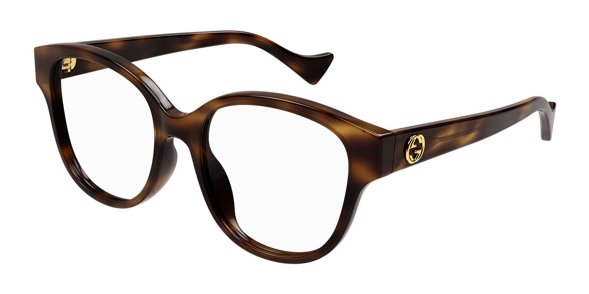 Image of Gucci GG1260OA Formato Asiático 003 Óculos de Grau Tortoiseshell Feminino BRLPT