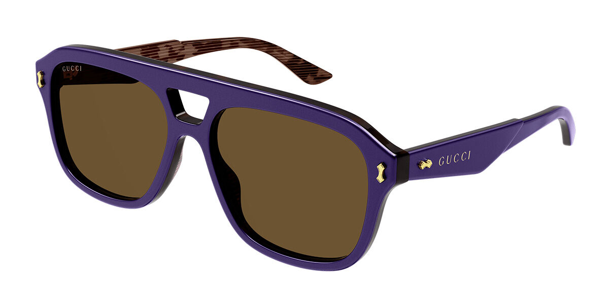 Image of Gucci GG1263S 005 Óculos de Sol Purple Masculino BRLPT