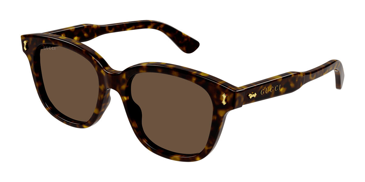 Image of Gucci GG1264S 005 52 Lunettes De Soleil Homme Tortoiseshell FR