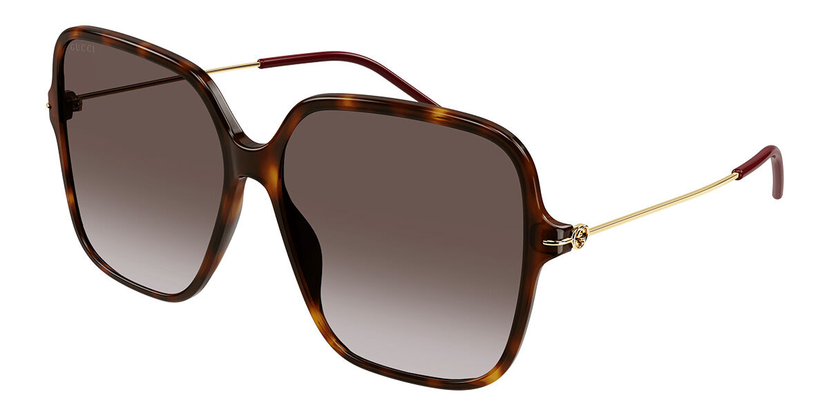 Image of Gucci GG1267SA Asian Fit 002 Óculos de Sol Tortoiseshell Feminino PRT