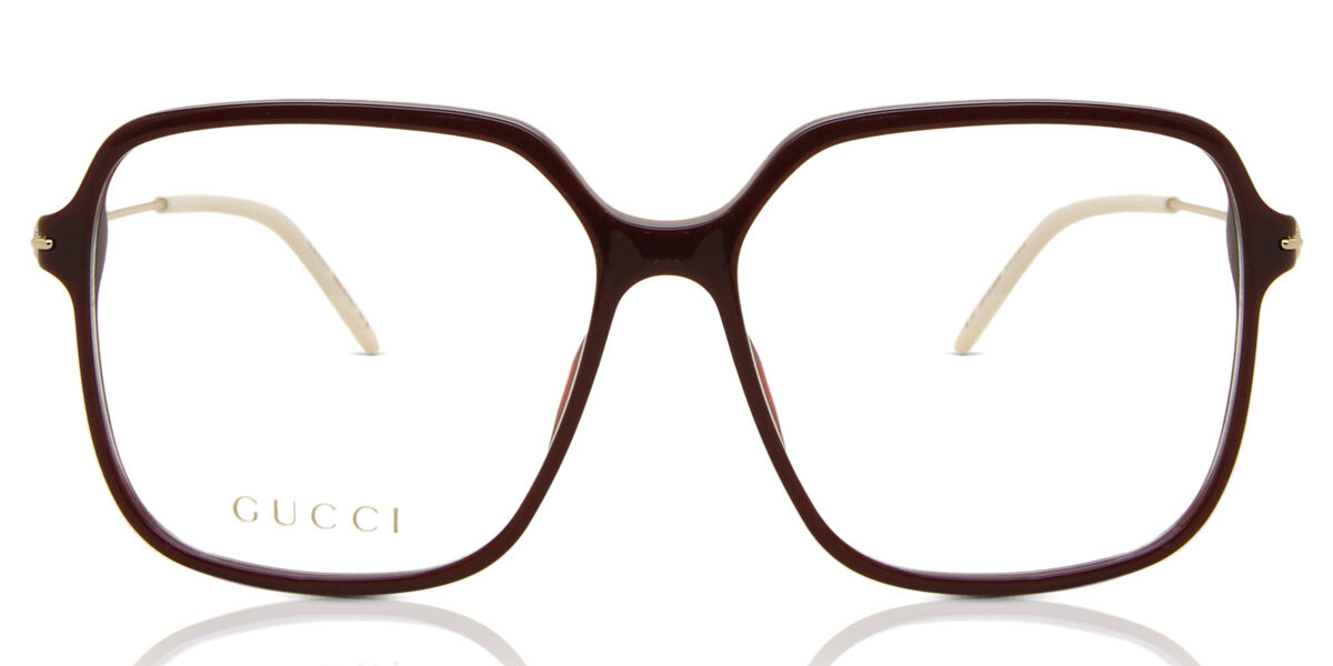 Image of Gucci GG1271O 003 Óculos de Grau Vinho Feminino PRT
