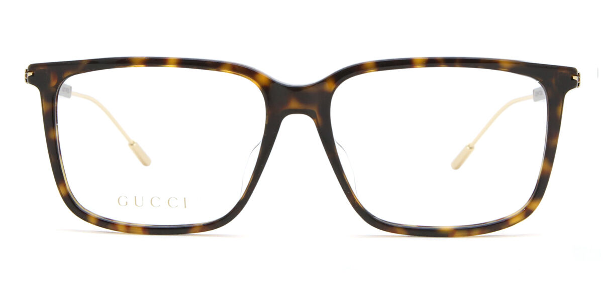 Image of Gucci GG1273OA Formato Asiático 002 Óculos de Grau Tortoiseshell Masculino BRLPT