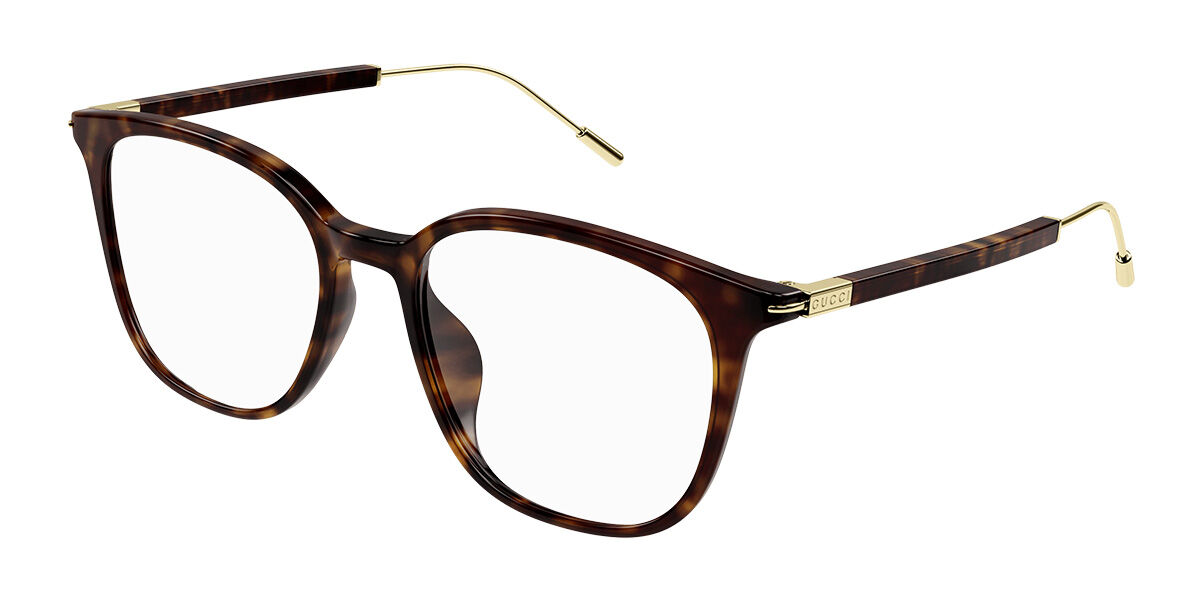 Image of Gucci GG1276OK Asian Fit 002 54 Tortoiseshell Męskie Okulary Korekcyjne PL