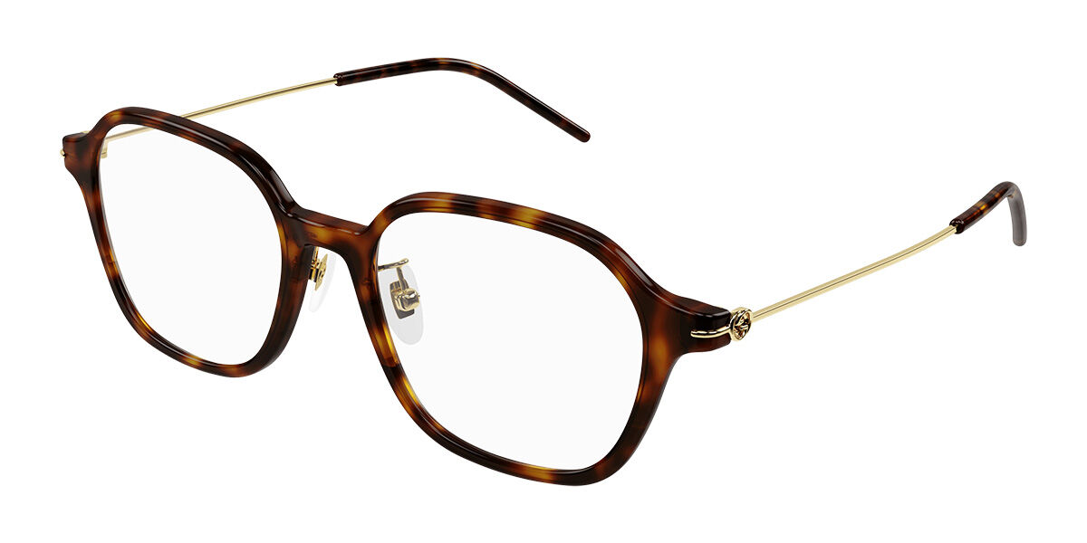 Image of Gucci GG1277OA Formato Asiático 002 Óculos de Grau Tortoiseshell Feminino BRLPT