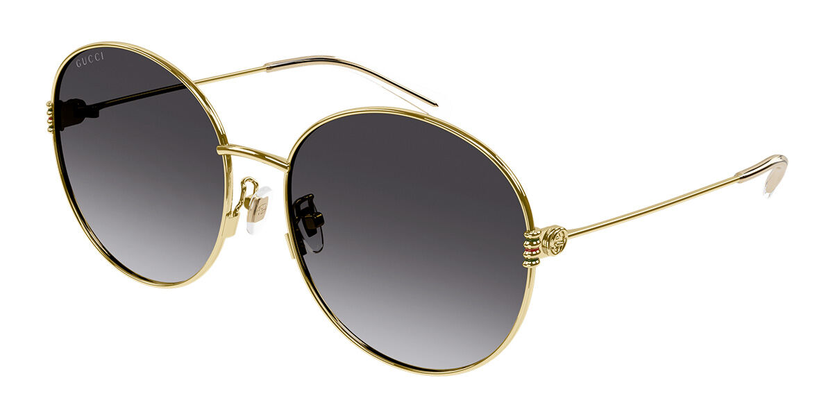 Image of Gucci GG1281SK Formato Asiático 001 Óculos de Sol Dourados Feminino BRLPT