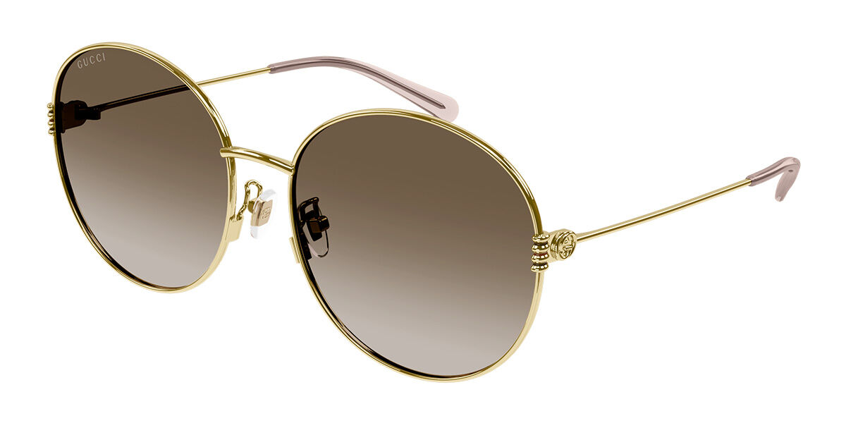 Image of Gucci GG1281SK Formato Asiático 002 Óculos de Sol Dourados Feminino BRLPT