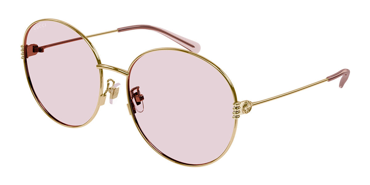 Image of Gucci GG1281SK Formato Asiático 004 Óculos de Sol Dourados Feminino BRLPT