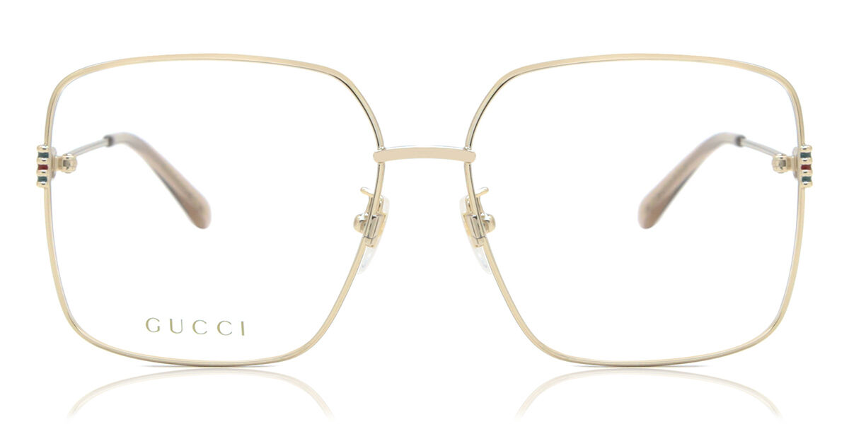 Image of Gucci GG1284OA Asian Fit 001 Óculos de Grau Dourados Feminino PRT