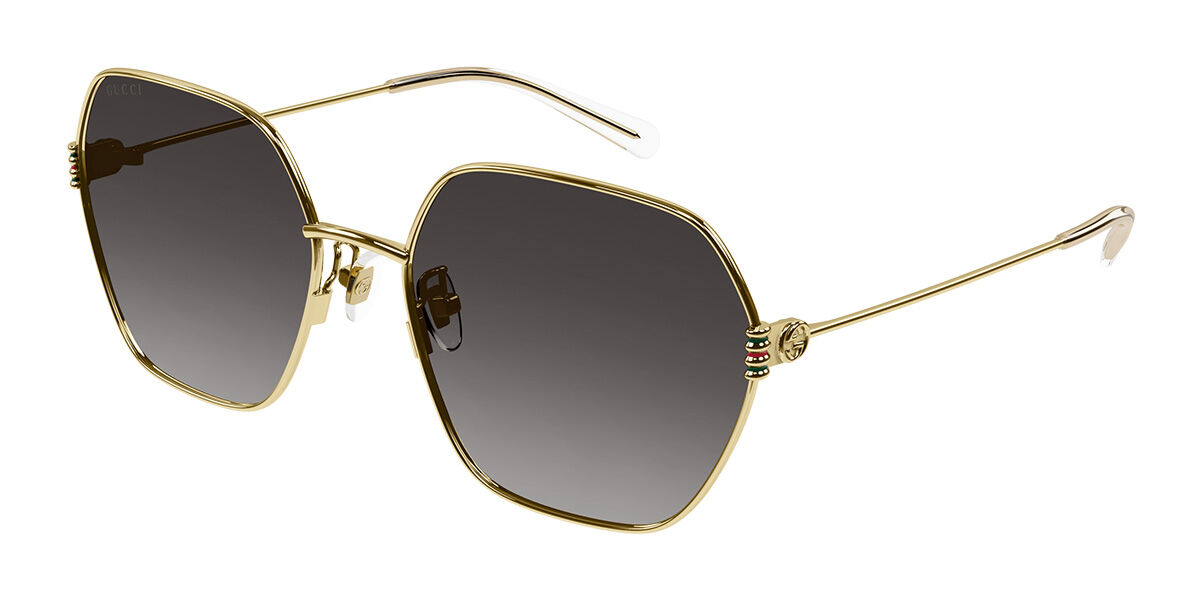Image of Gucci GG1285SA Formato Asiático 001 Óculos de Sol Dourados Feminino BRLPT