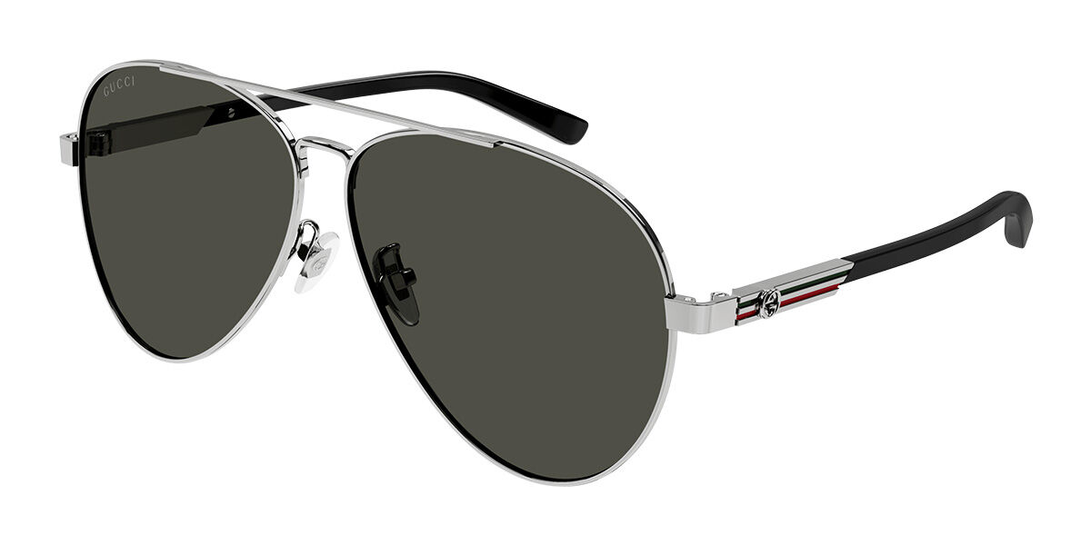Image of Gucci GG1288SA Asian Fit 001 Óculos de Sol Gunmetal Masculino PRT