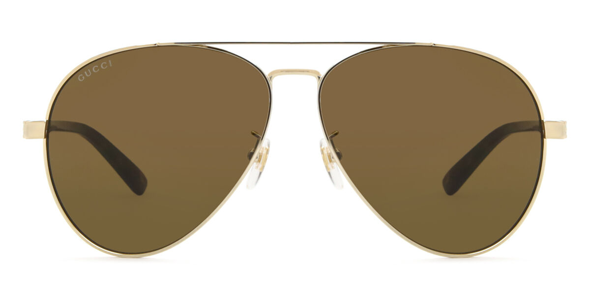 Image of Gucci GG1288SA Asian Fit 002 Óculos de Sol Dourados Masculino PRT