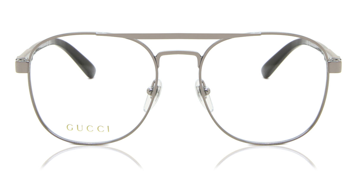 Image of Gucci GG1290O 001 Óculos de Grau Prata Masculino PRT