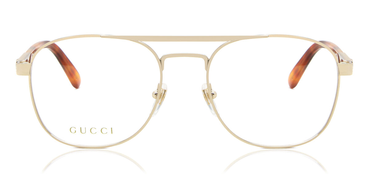 Image of Gucci GG1290O 002 Óculos de Grau Dourados Masculino PRT