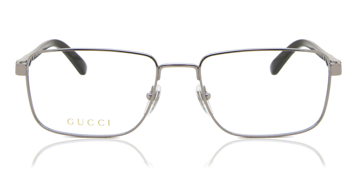 Image of Gucci GG1291O 001 Óculos de Grau Prata Masculino BRLPT