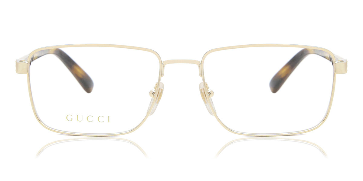Image of Gucci GG1291O 002 Óculos de Grau Dourados Masculino PRT