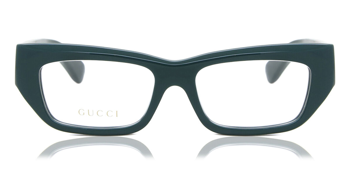 Image of Gucci GG1297O 002 Óculos de Grau Verdes Masculino BRLPT