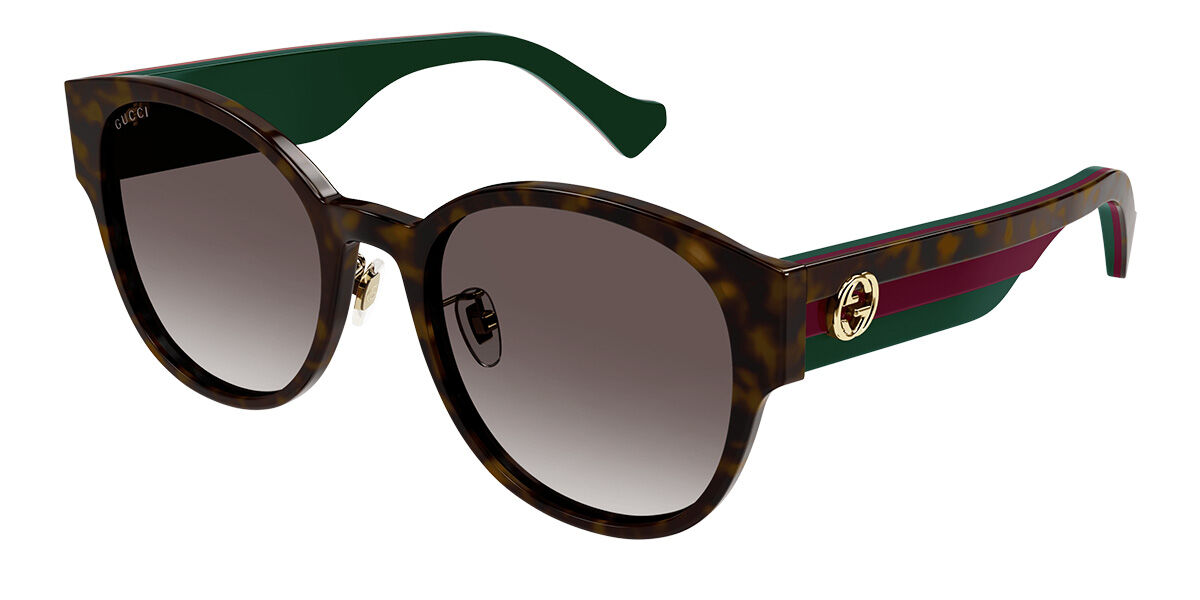 Image of Gucci GG1304SK Asian Fit 002 Óculos de Sol Tortoiseshell Feminino PRT