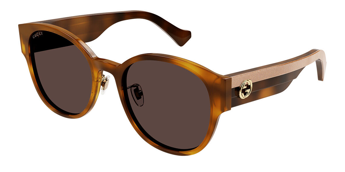 Image of Gucci GG1304SK Asian Fit 004 Óculos de Sol Tortoiseshell Feminino PRT