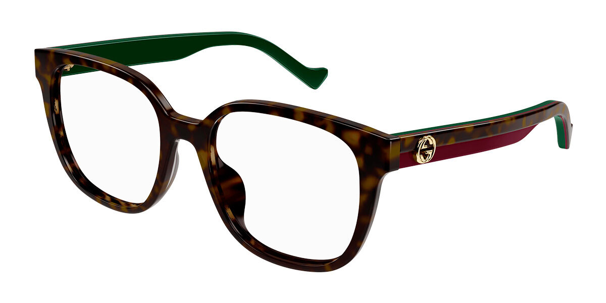 Image of Gucci GG1305OA Formato Asiático 002 Óculos de Grau Tortoiseshell Feminino BRLPT