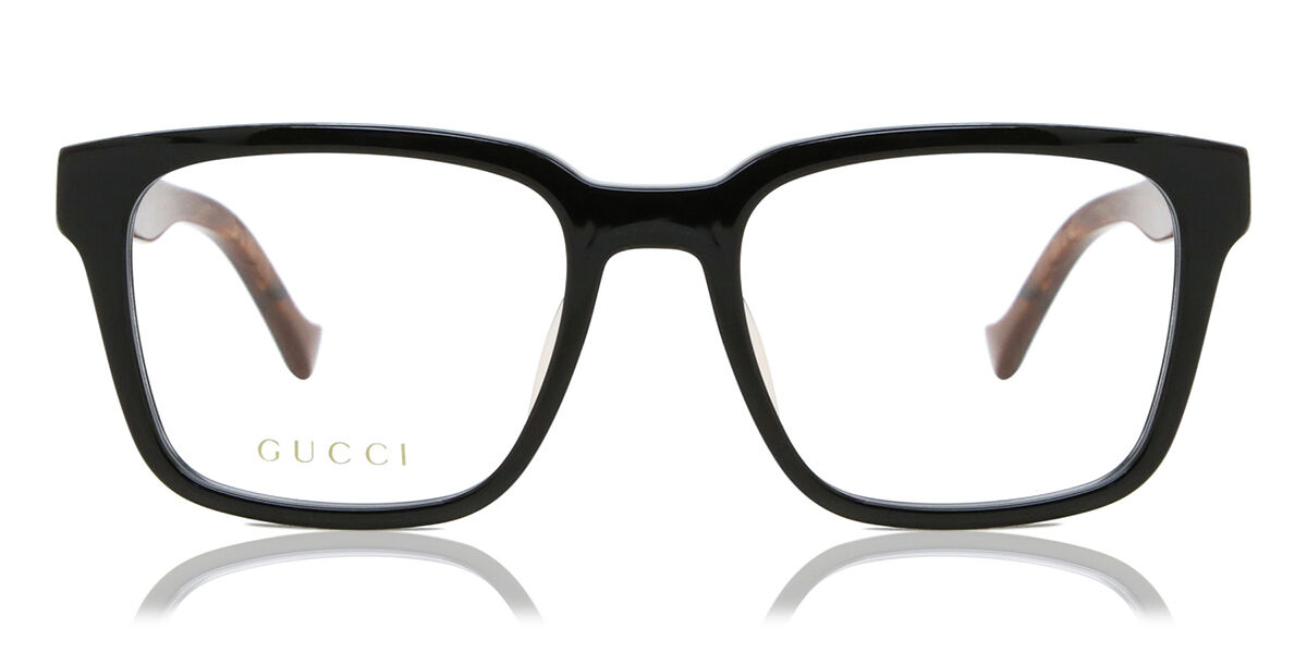 Image of Gucci GG1306OA Asian Fit 001 54 Svarta Glasögon (Endast Båge) Män SEK