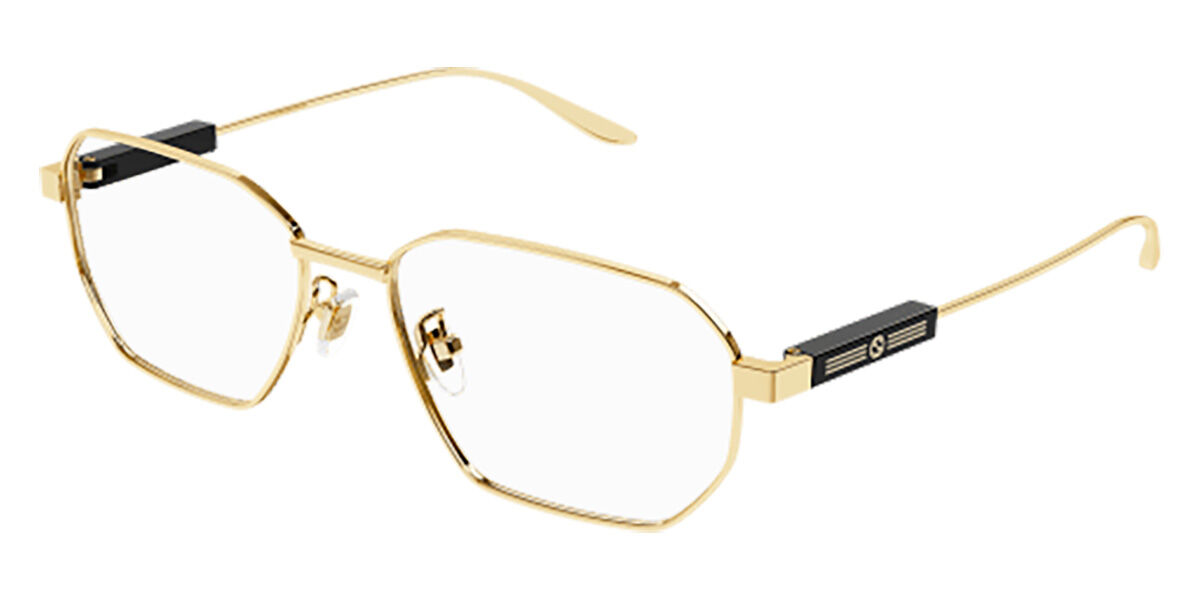 Image of Gucci GG1313O Asian Fit 002 Óculos de Grau Dourados Masculino PRT