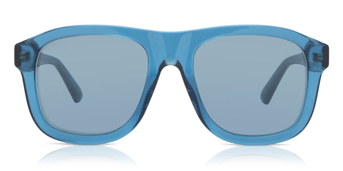 Image of Gucci GG1316S 005 54 Lunettes De Soleil Homme Bleues FR