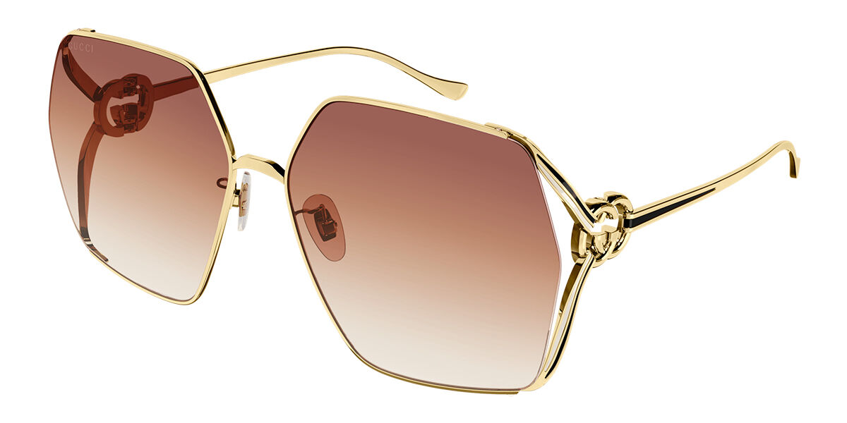 Image of Gucci GG1322SA Asian Fit 004 Óculos de Sol Dourados Feminino PRT