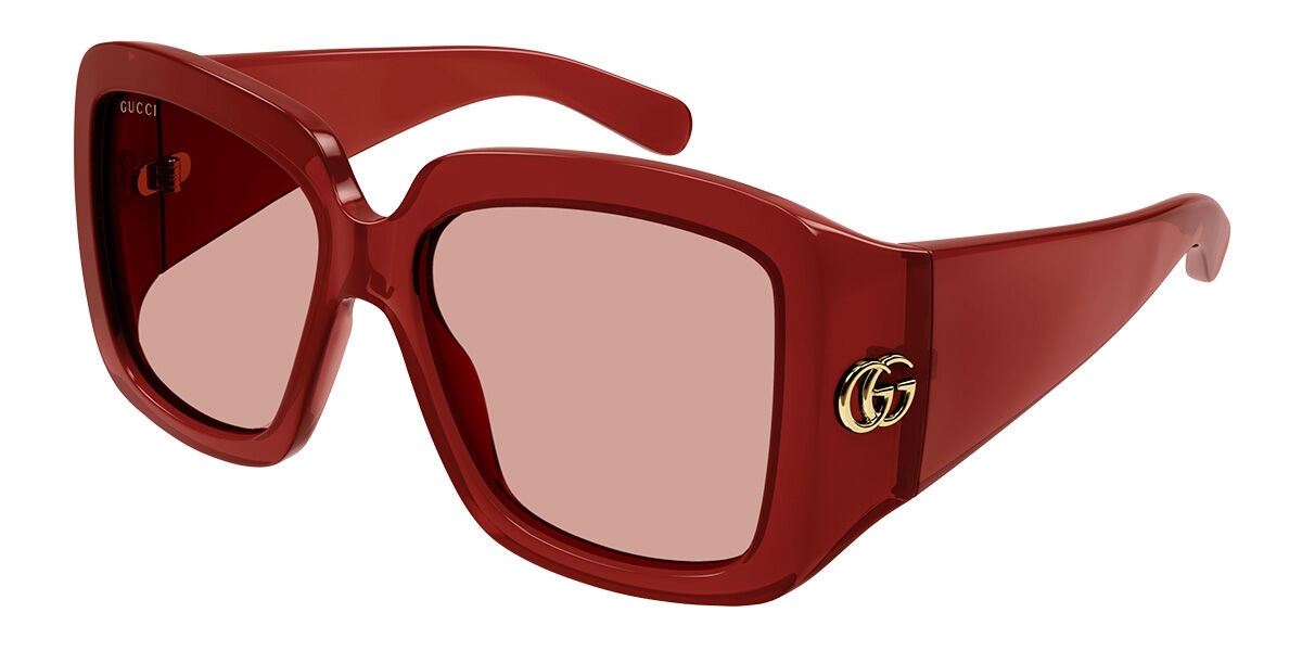 Image of Gucci GG1402SA Formato Asiático 003 Óculos de Sol Vinho Feminino BRLPT