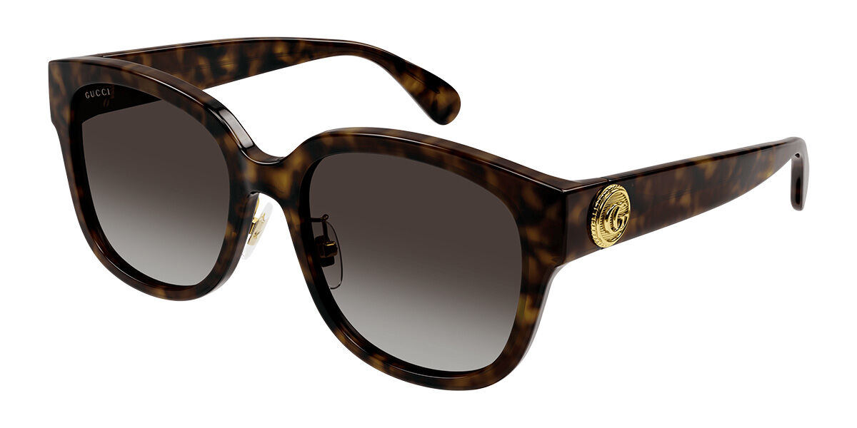 Image of Gucci GG1409SK Asian Fit 002 Óculos de Sol Tortoiseshell Feminino PRT