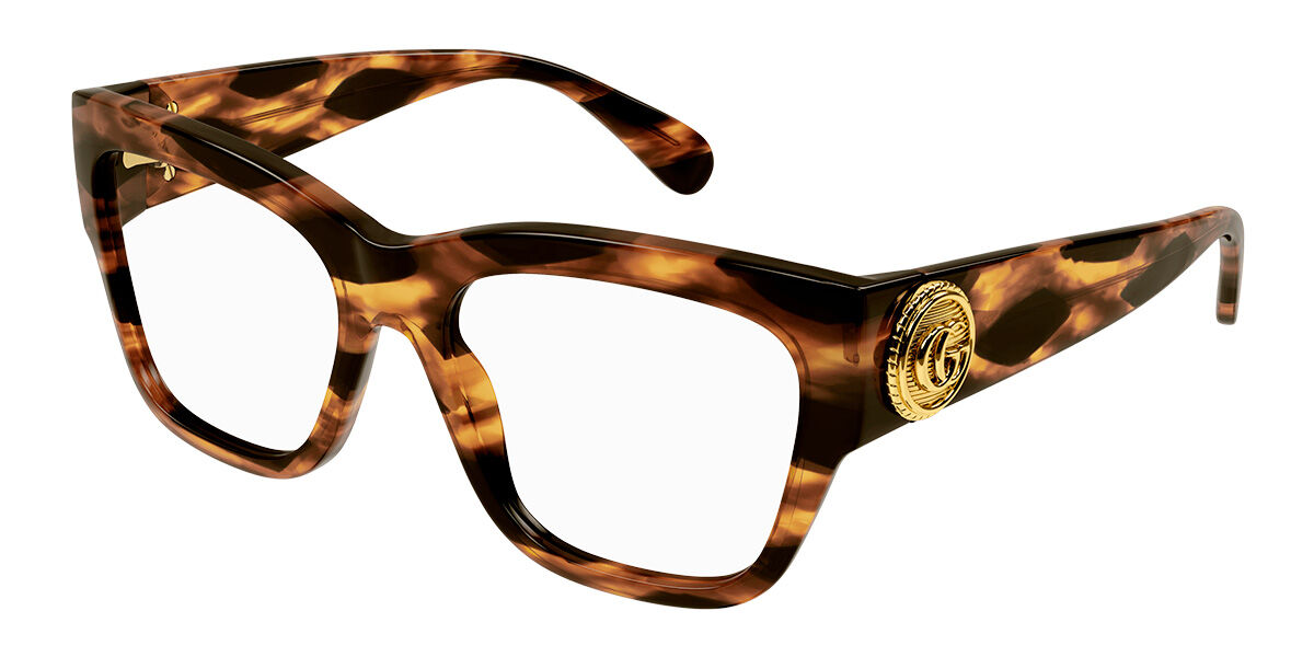 Image of Gucci GG1410O 002 Óculos de Grau Tortoiseshell Feminino BRLPT