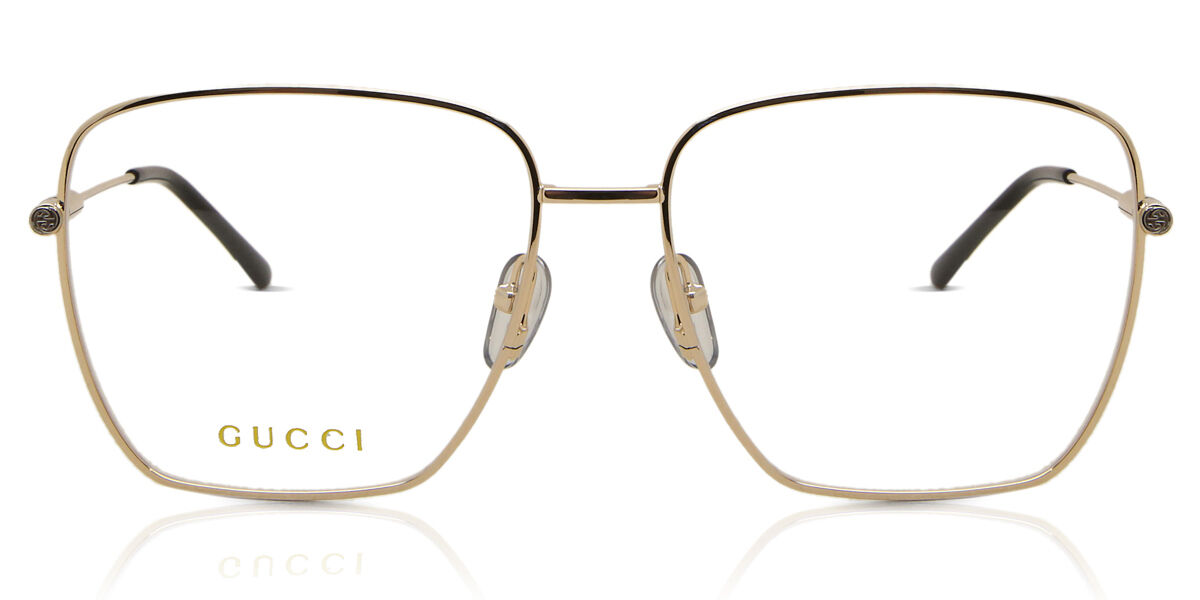 Image of Gucci GG1414O Asian Fit 001 Óculos de Grau Dourados Feminino PRT