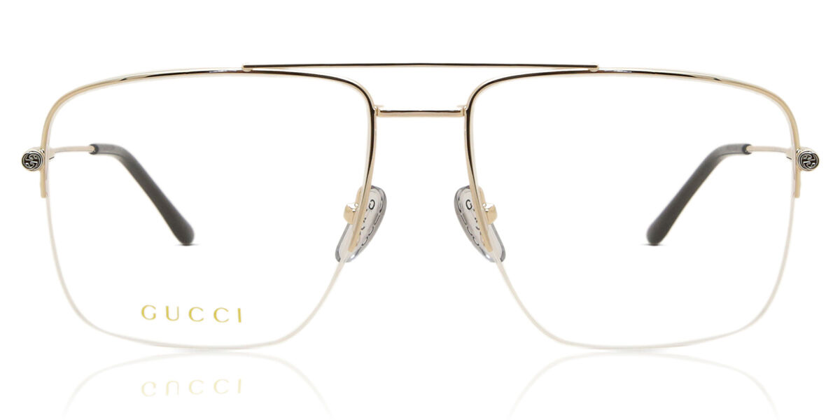 Image of Gucci GG1415O 001 Óculos de Grau Dourados Feminino PRT