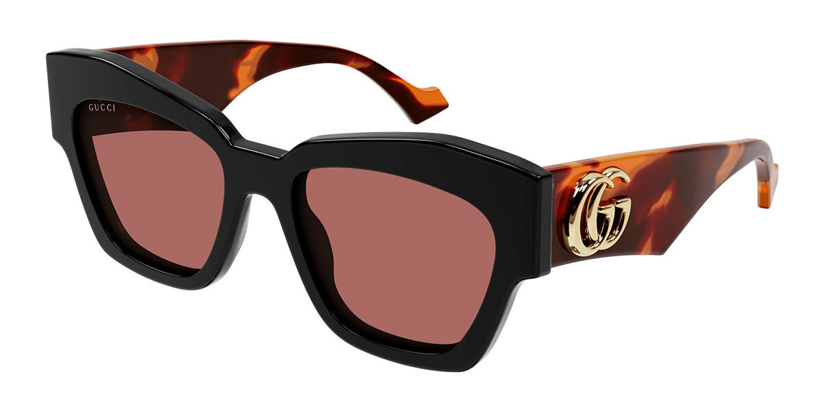 Image of Gucci GG1422S 005 55 Lunettes De Soleil Femme Noires FR