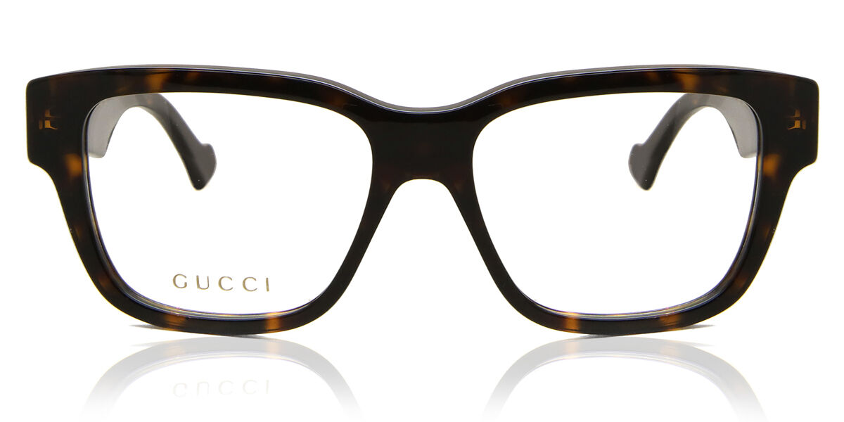 Image of Gucci GG1428O 005 Óculos de Grau Tortoiseshell Masculino BRLPT