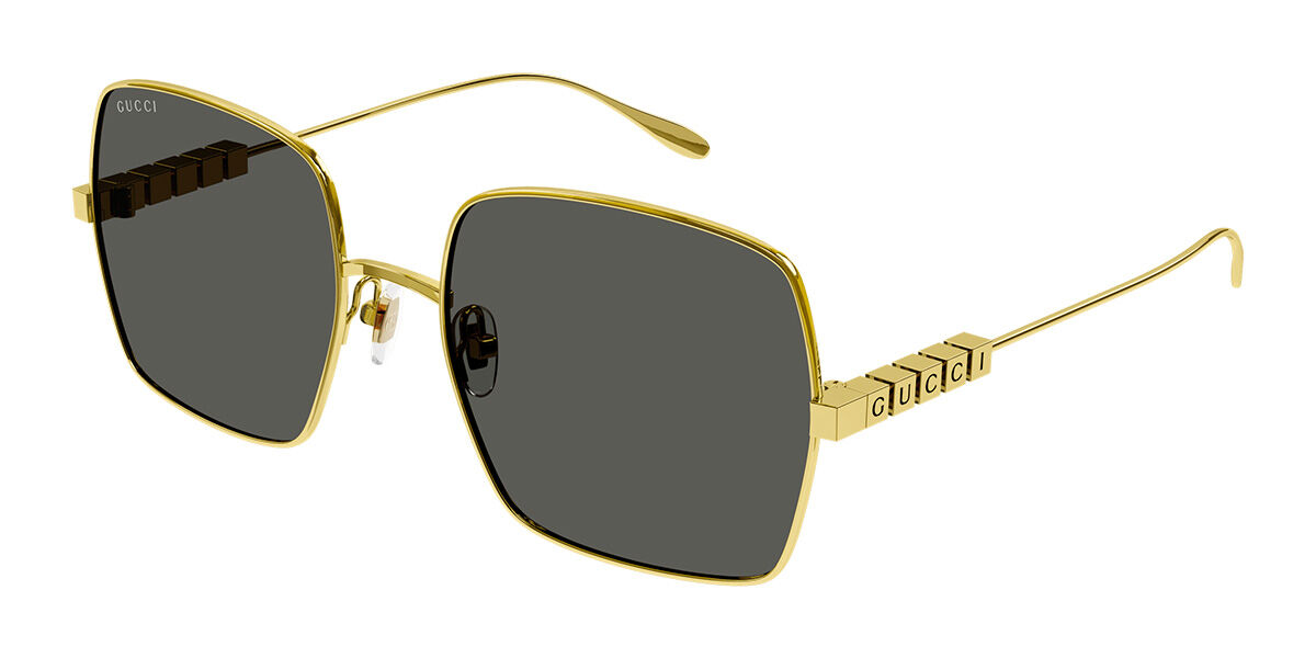 Image of Gucci GG1434S Asian Fit 001 Óculos de Sol Dourados Feminino PRT
