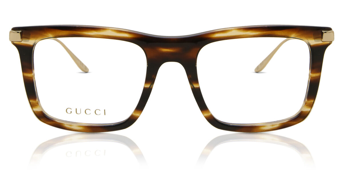 Image of Gucci GG1438O 003 Óculos de Grau Tortoiseshell Masculino BRLPT