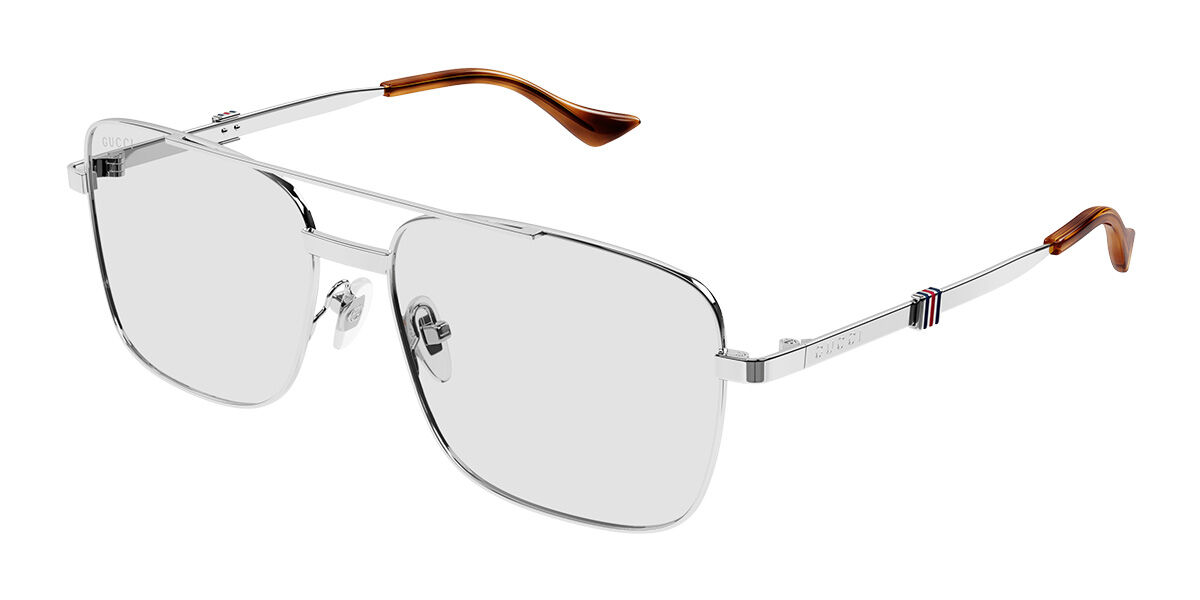 Image of Gucci GG1441S 005 58 Lunettes De Soleil Homme Argentées FR