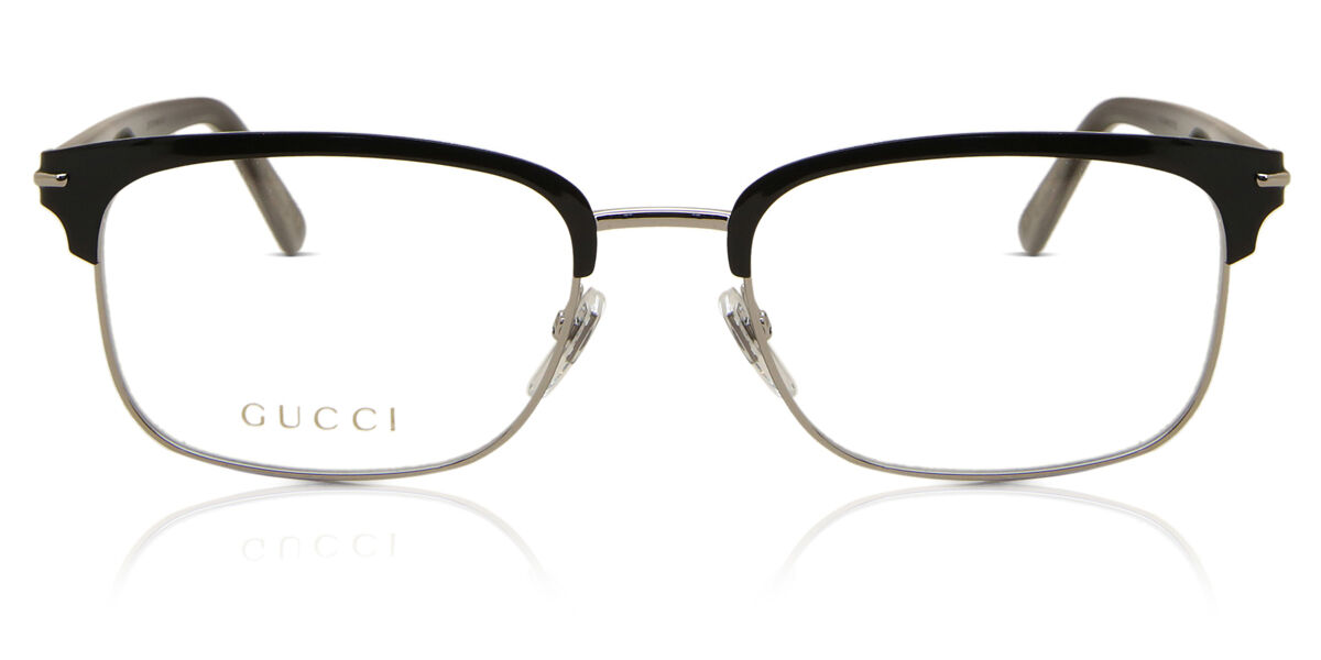 Image of Gucci GG1448O 003 Óculos de Grau Prata Masculino BRLPT