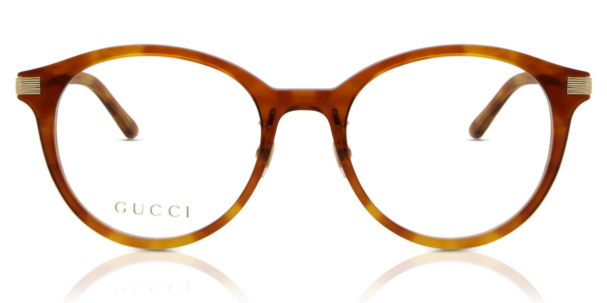 Image of Gucci GG1454OK Asian Fit 003 52 Lunettes De Vue Femme Tortoiseshell (Seulement Monture) FR