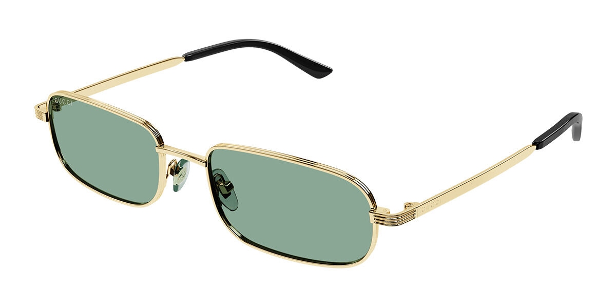 Image of Gucci GG1457S 005 57 Lunettes De Soleil Homme Dorées FR