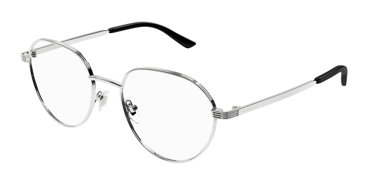 Image of Gucci GG1458O 003 Óculos de Grau Prata Masculino BRLPT