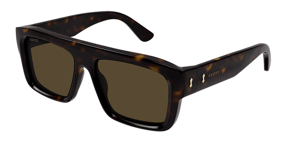 Image of Gucci GG1461S 002 55 Lunettes De Soleil Homme Tortoiseshell FR