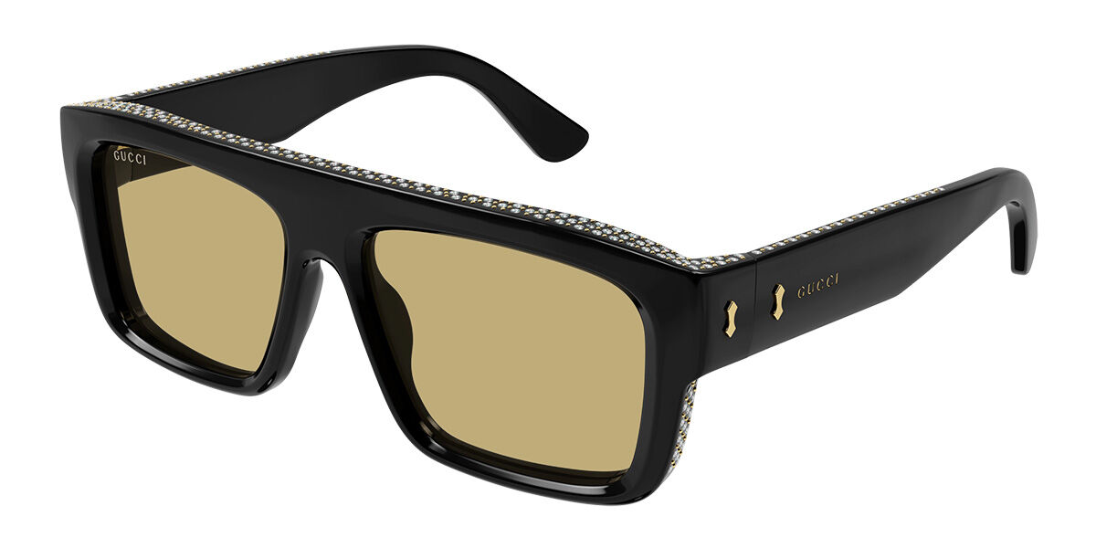 Image of Gucci GG1461S 004 55 Lunettes De Soleil Homme Noires FR