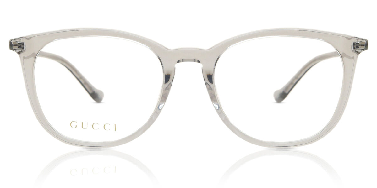 Image of Gucci GG1468OA Formato Asiático 002 Óculos de Grau Cinzas Feminino BRLPT